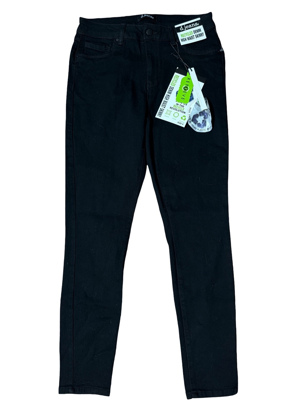 d. jeans Black High-Rise Skinny Jeans with Tags- Size 8